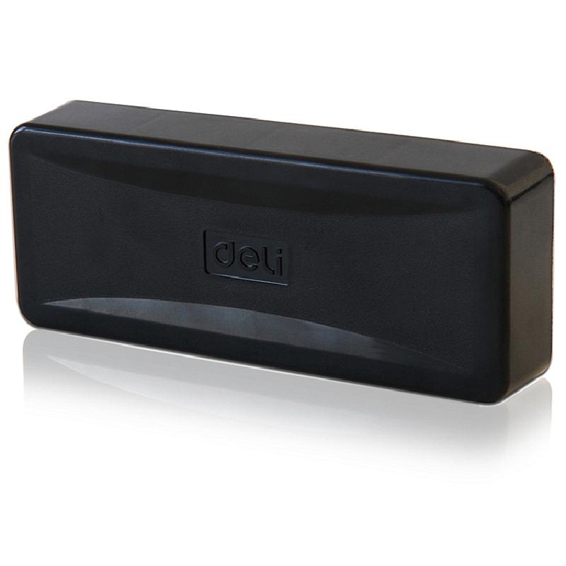 得力7834白板擦125*50*26(黑)(只)易擦 可吸附 坚固耐用 易清洗(4个/组)