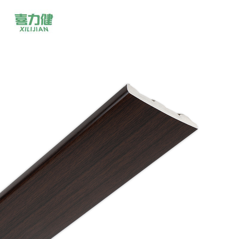 喜力健 PVC实心踢脚线 长3M*高10CM*厚10MM-黑胡桃 根高清大图