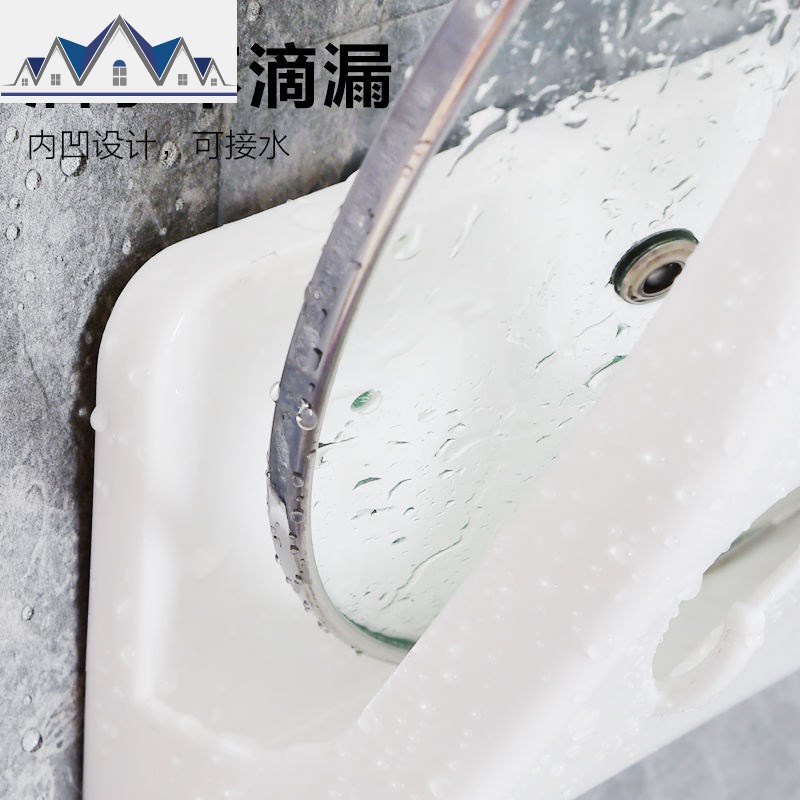 免打孔厨房锅盖架壁挂式收纳架家用切菜板置物架省空间不干胶贴纸 三维工匠高清大图