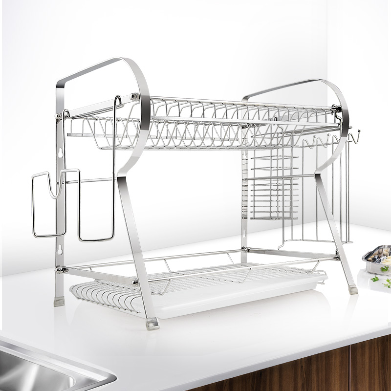 炊大皇(COOKER KING) 厨具架 LSJ40A 多功能沥水架 优质加厚不锈钢 多功能收纳架高清大图