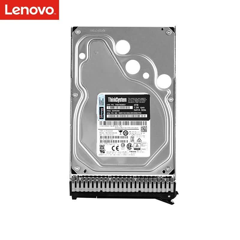 联想(Lenovo)企业级服务器硬盘SAS/SSD/SATA存储NAS硬盘 2T 7.2K SATA企业级 3.5英寸