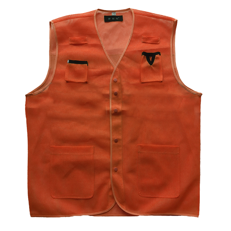 捷妮特 橘网眼马甲 均码 件