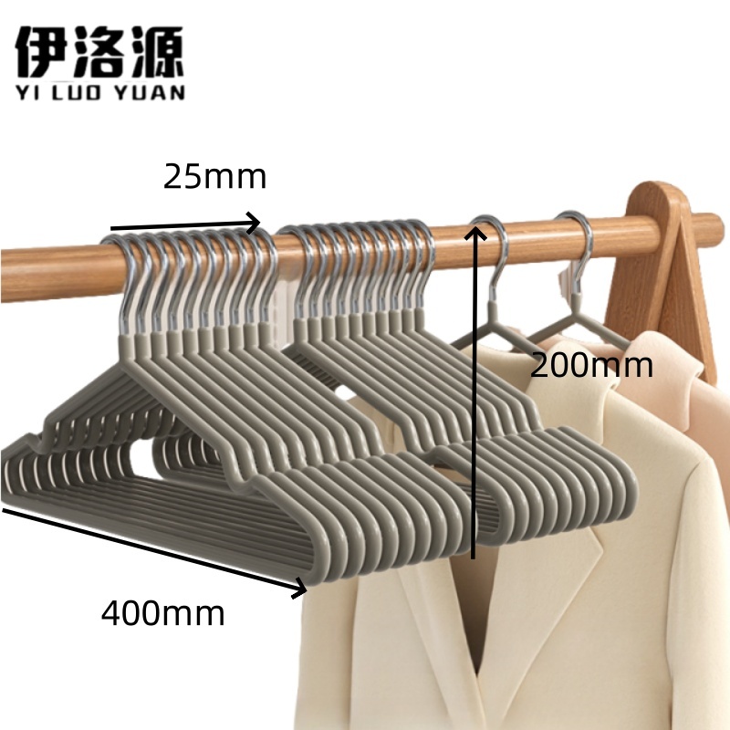伊洛源 衣架衣撑 灰色+特粗400*25*200mm个