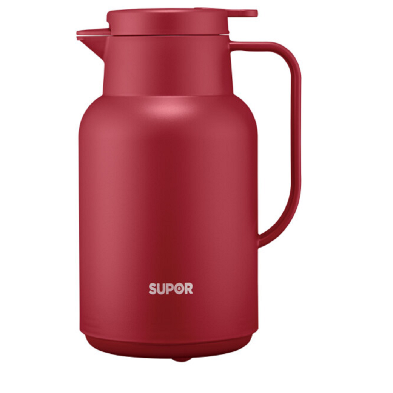 苏泊尔(SUPOR)苏泊尔保温壶玻璃内胆壶1.45L·温莎红 单个装