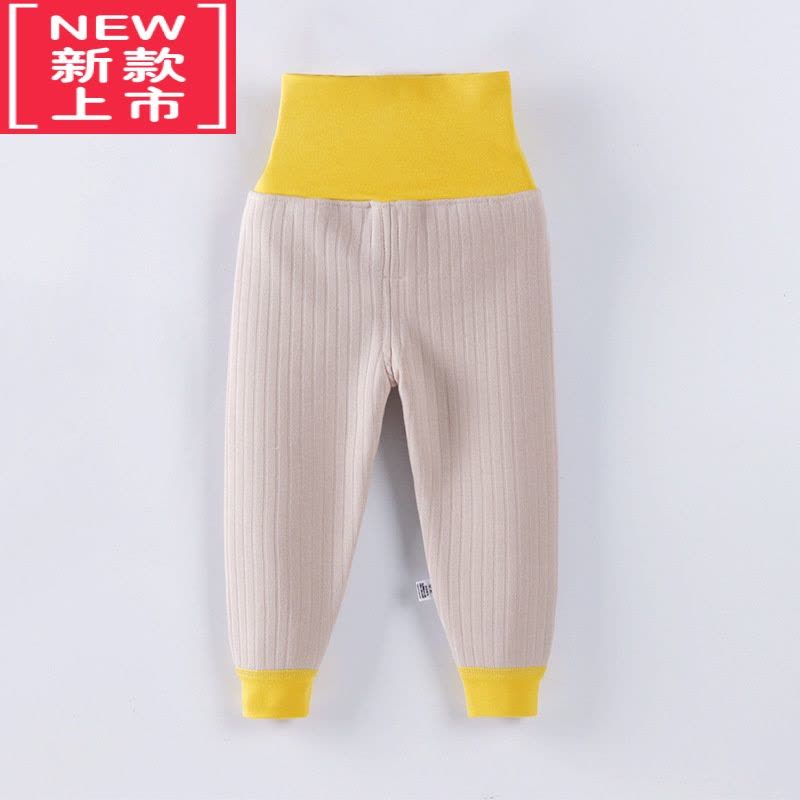 可莉允宝宝高腰裤婴儿保暖裤加绒加厚小孩护肚脐秋冬一体绒儿童裤子图片