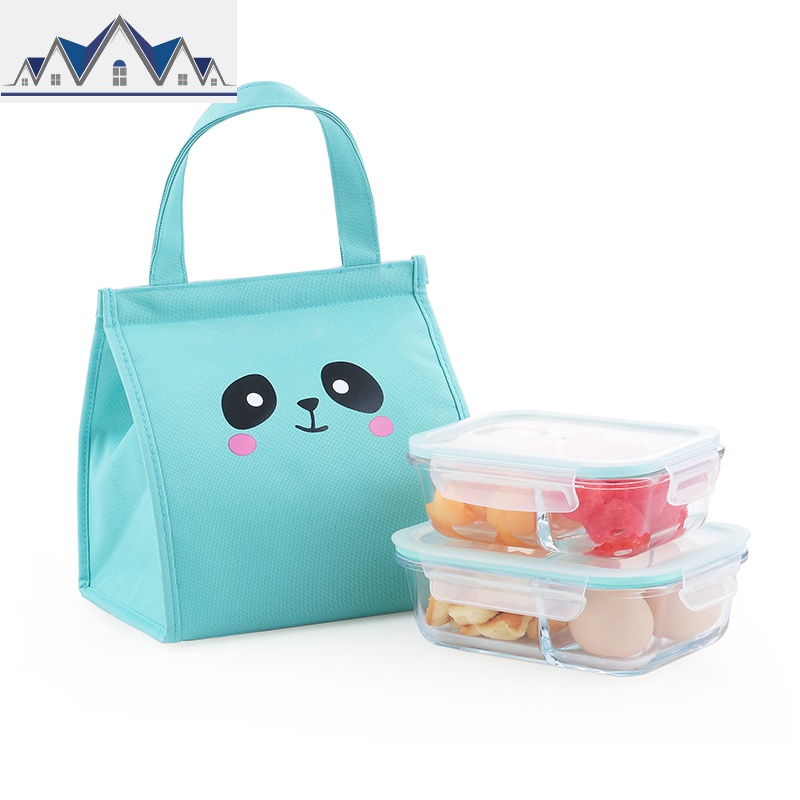 饭盒袋女便当手提包保温袋饭盒包带饭的手提袋装饭盒袋子防水手提 三维工匠收纳包高清大图