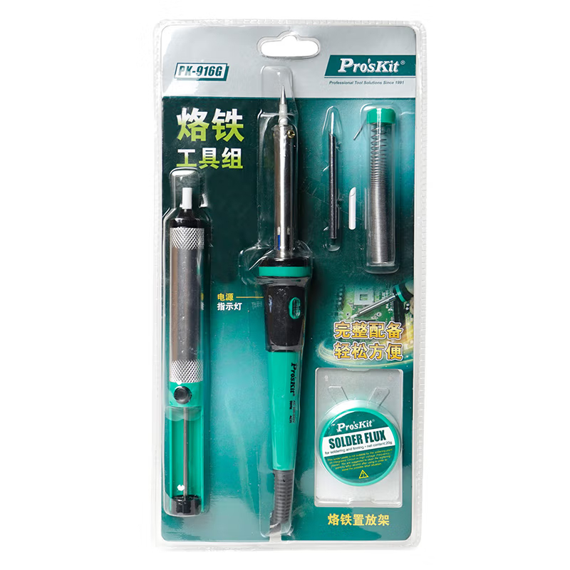 宝工(Pro’sKit)PK-916G电烙铁套装6件套 焊接维修工具组套