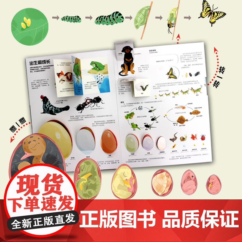 [央视网]不一样的动物世界 儿童3d立体书翻翻书 自然科学书籍 动物世界科普百科全书绘本 培养动手能力 QH高清大图