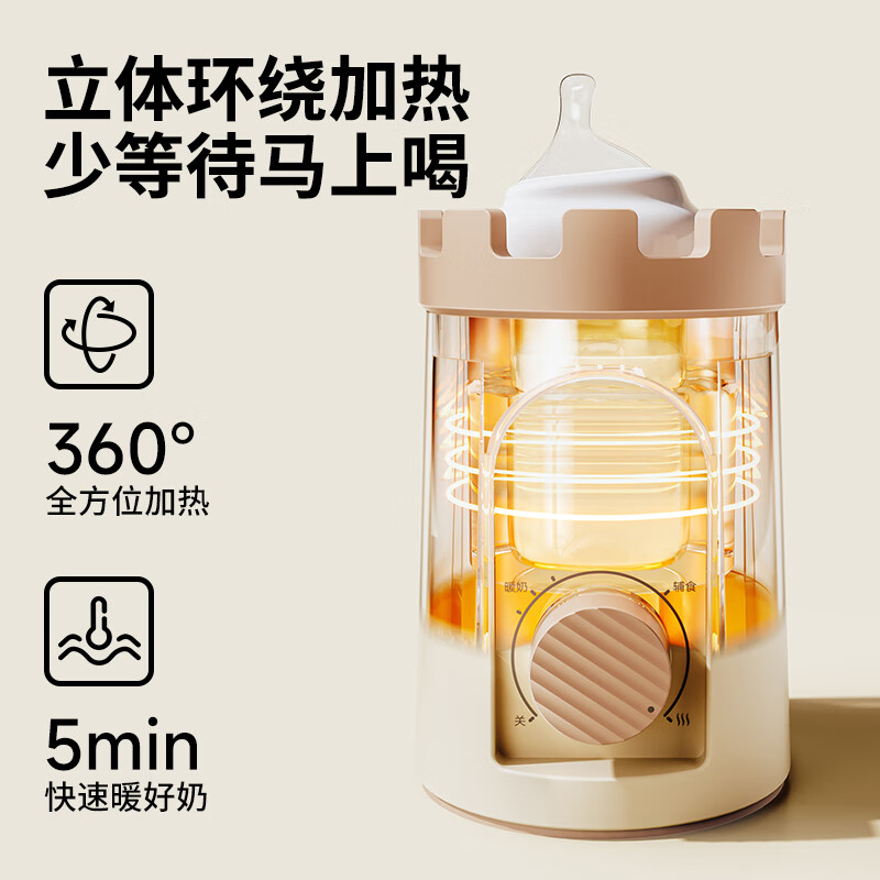 小白熊SnowBear 温奶器暖奶器消毒器2合1恒温水壶 婴儿奶瓶热奶解冻加热辅食 HL-5027高清大图