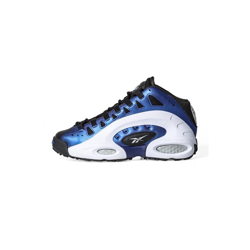 锐步(REEBOK)锐步传奇跑背签名款室内训练鞋男黑白拼接合成革透气舒适高清大图