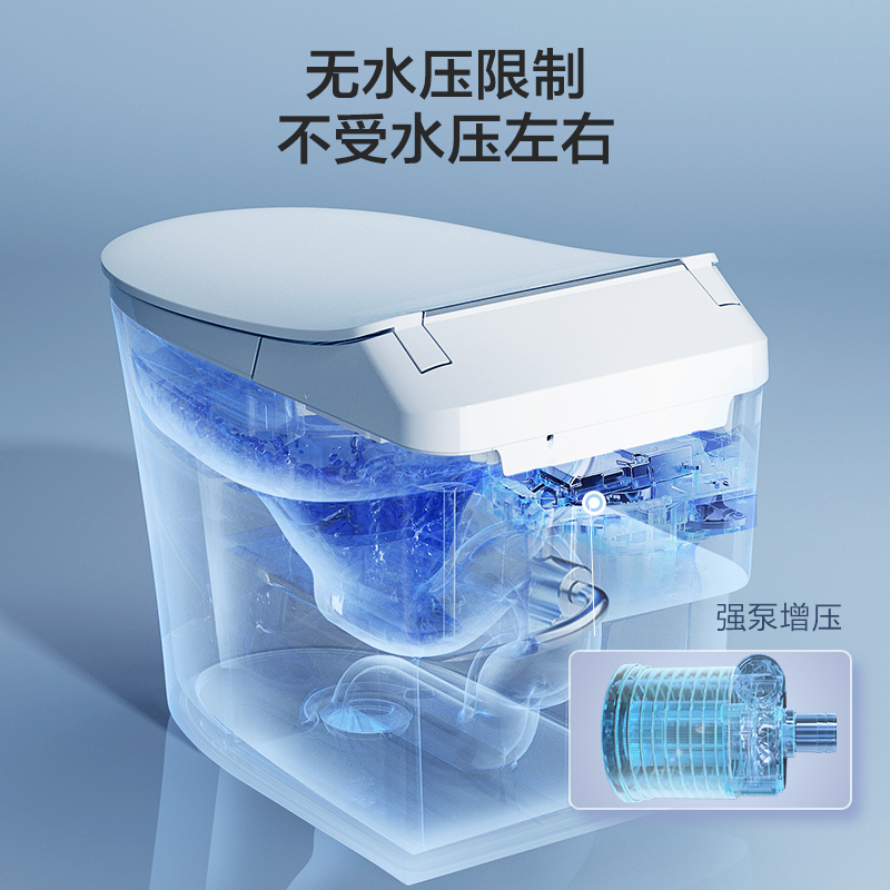 九牧（JOMOO）智能马桶家用无水压限制自动一体机即热式大冲力智能座便器ZS660高清大图