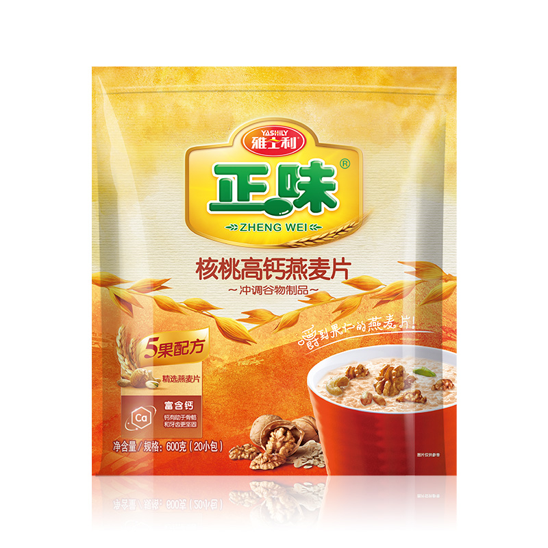 雅士利正味核桃高钙燕麦片600g