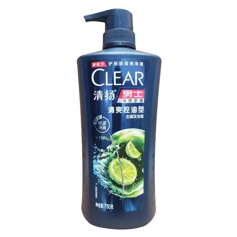 清扬 洗发水清爽控油水润洗发露 750ml 1瓶高清大图