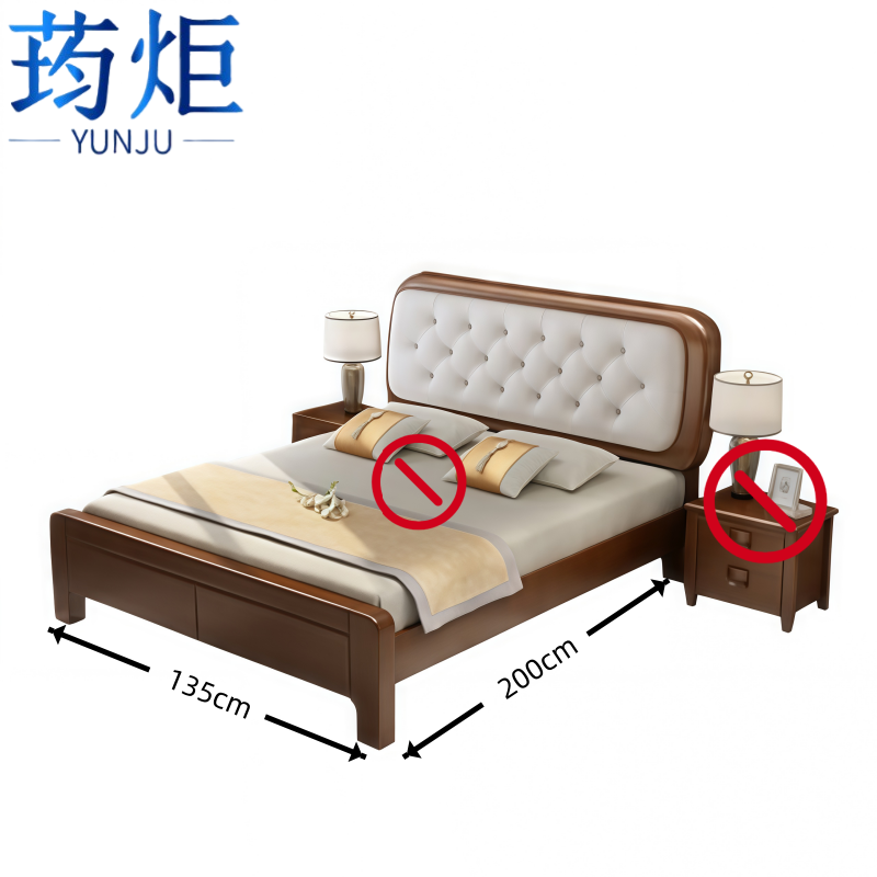 荺炬主卧床1*2m张高清大图