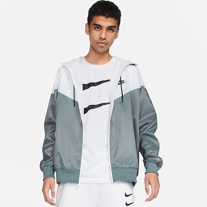 nike耐克新款男子户外运动拉链连帽防风外套夹克风衣da0001084