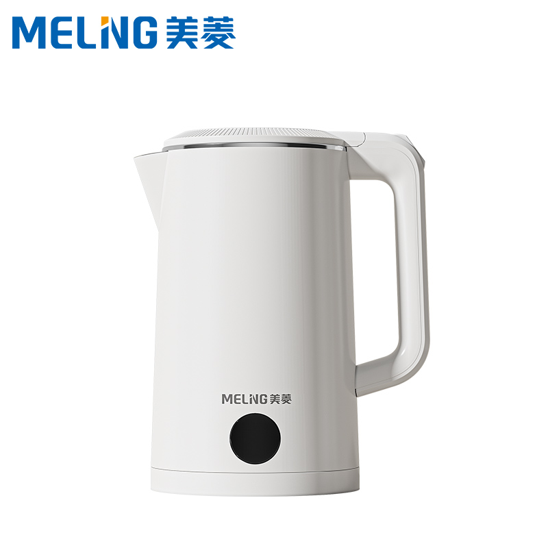 美菱(MeiLing) 电热水壶 食品接触用不锈钢自动断电防干烧双层防烫一键长效保温大容量烧水壶1.8L