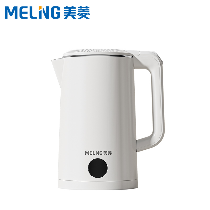 美菱(MeiLing) 电热水壶 食品接触用不锈钢自动断电防干烧双层防烫一键长效保温大容量烧水壶1.8L