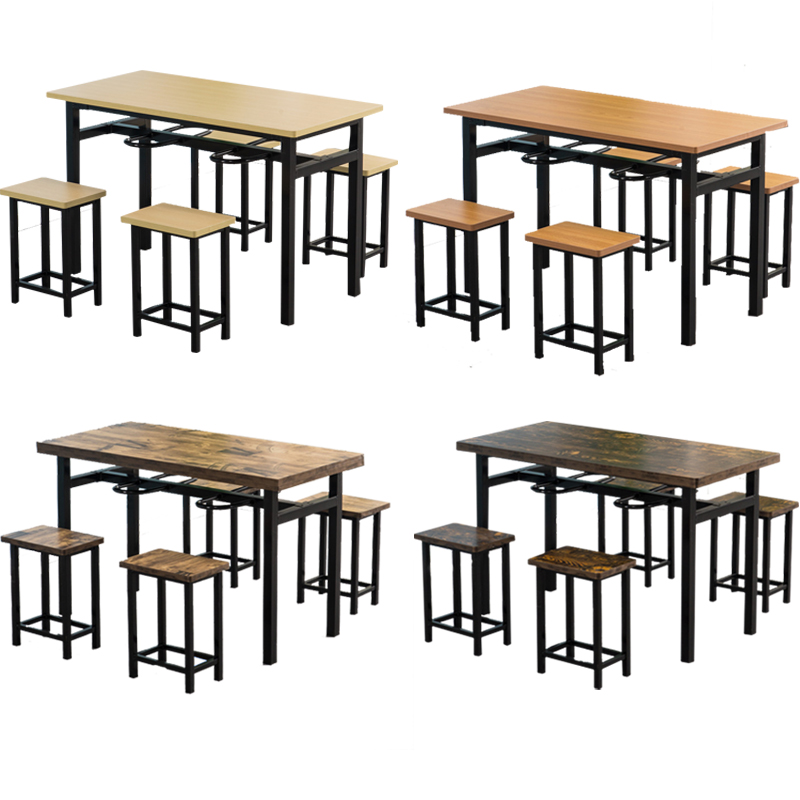 豫龙都餐桌一桌四椅套高清大图