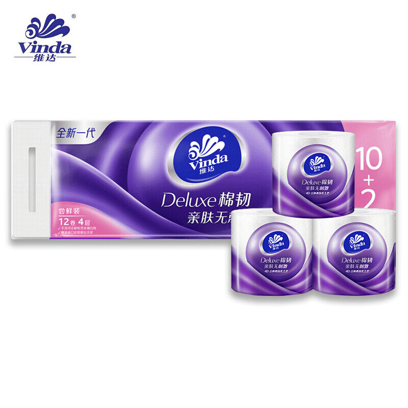 维达(Vinda)4层有芯卷纸 110g*36卷 V4669