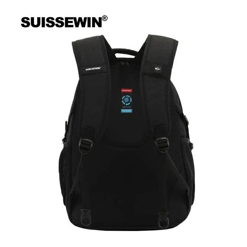SUISSEWIN瑞士经典时尚商务休闲多功能潮流双肩包背包SN9016图片