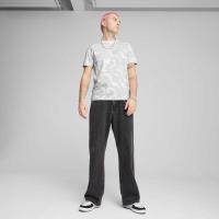 彪马(Puma)男士运动T恤时尚舒适街头风格休闲短袖黑色印花上衣