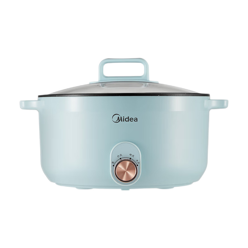 美的(Midea)电火锅6L锅体大容量1600W大功率大口径加深锅HGE3002