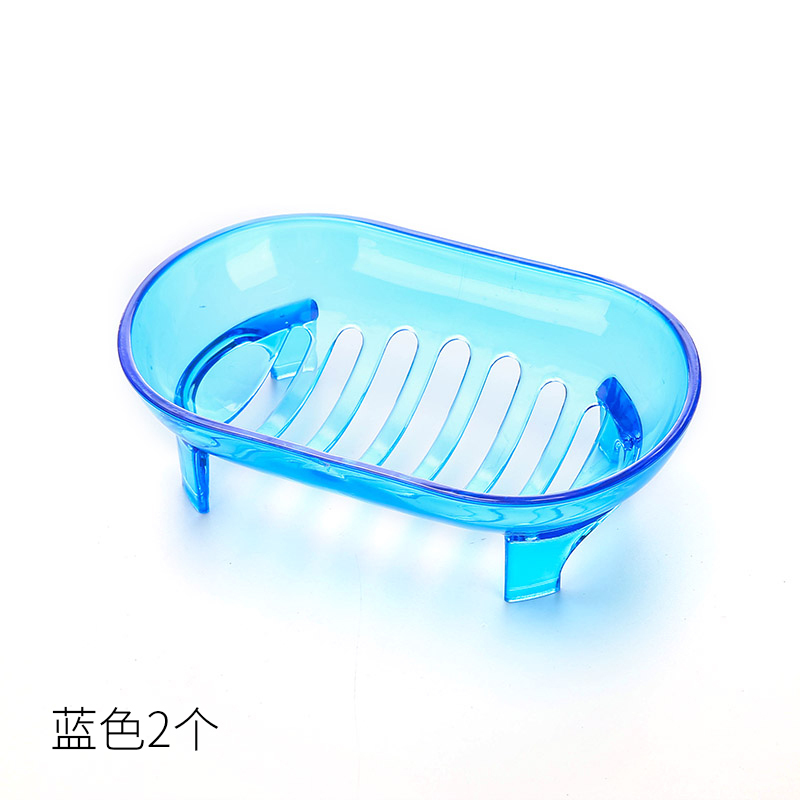 创意简约大号浴室沥水皂托卫生间香皂盒肥皂架洗衣塑料肥皂盒 三维工匠 撞色款-灰色