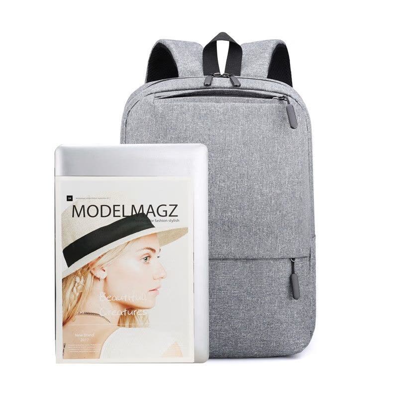 形象派(X.X.PIE)休闲双肩背包xxp-3104涤纶牛津布灰色长29cm高41cm厚14cm图片