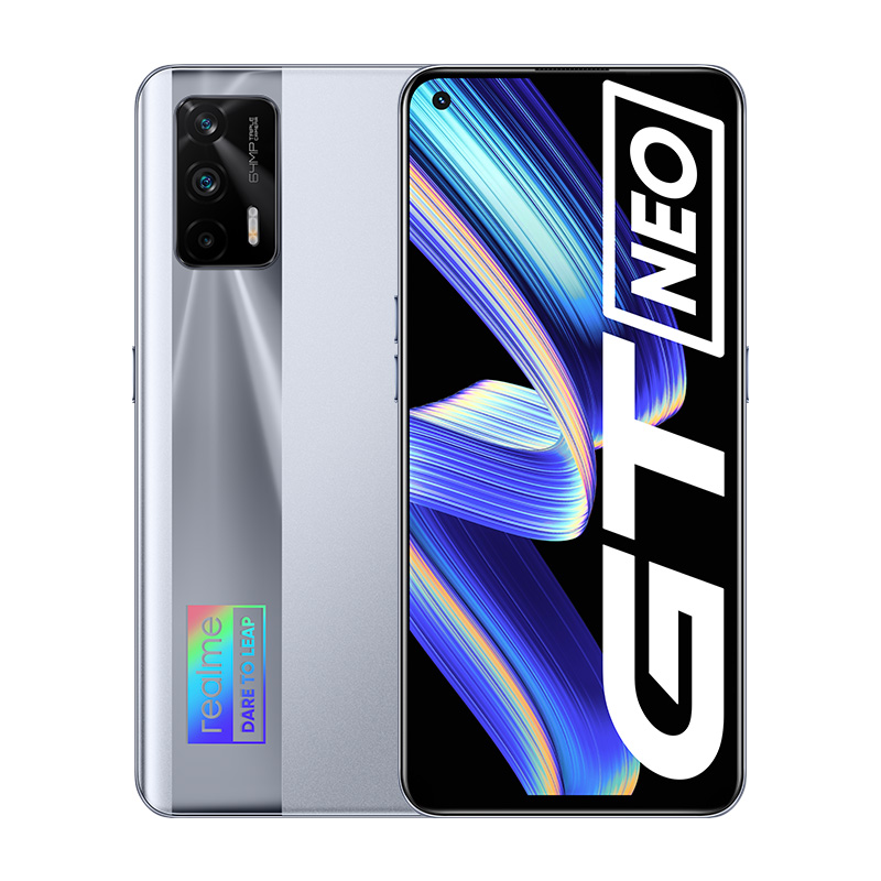 realme 真我GT Neo 5G手机 12GB+256GB 极客银 旗舰芯天玑1200 120Hz电竞屏 6400万索尼广角三摄