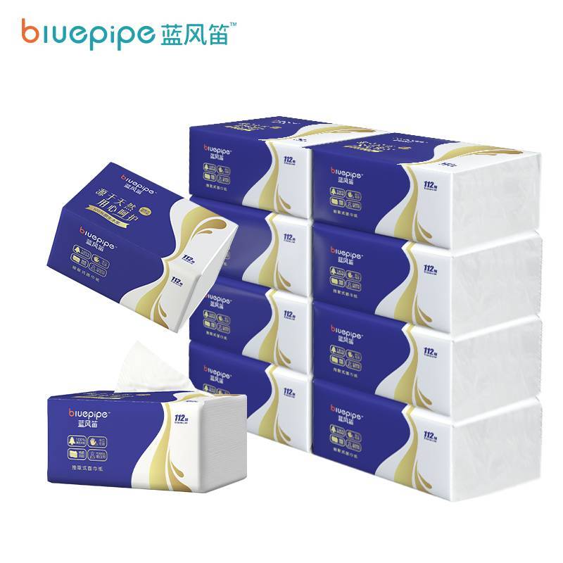 蓝风笛 抽纸 140x180mm4提/ 件高清大图
