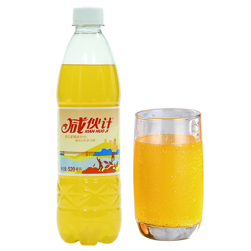 咸伙计 盐汽水520ml*12瓶 整箱 香橙口味