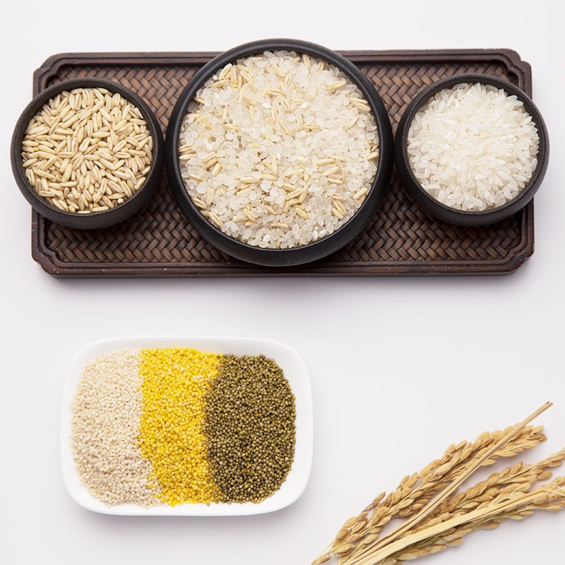 锦谷园 全胚芽燕麦饭2500g 稻花香大米全胚芽燕麦米小米混合米饭米粥2.5KG