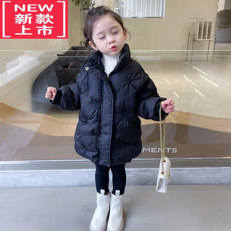 可莉允女童羽绒棉服冬装2023年新款洋气韩版儿童装棉衣冬款宝宝加厚棉袄图片