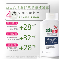 施巴(sebamed)成人清爽补水滋润保湿无皂无碱洁面沐浴露 青少年沐浴液 死海盐舒缓赋活沐浴露400m
