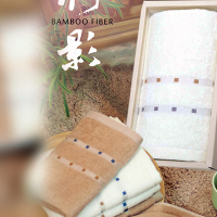 洁丽雅 竹影-1 面巾单条 颜色随机