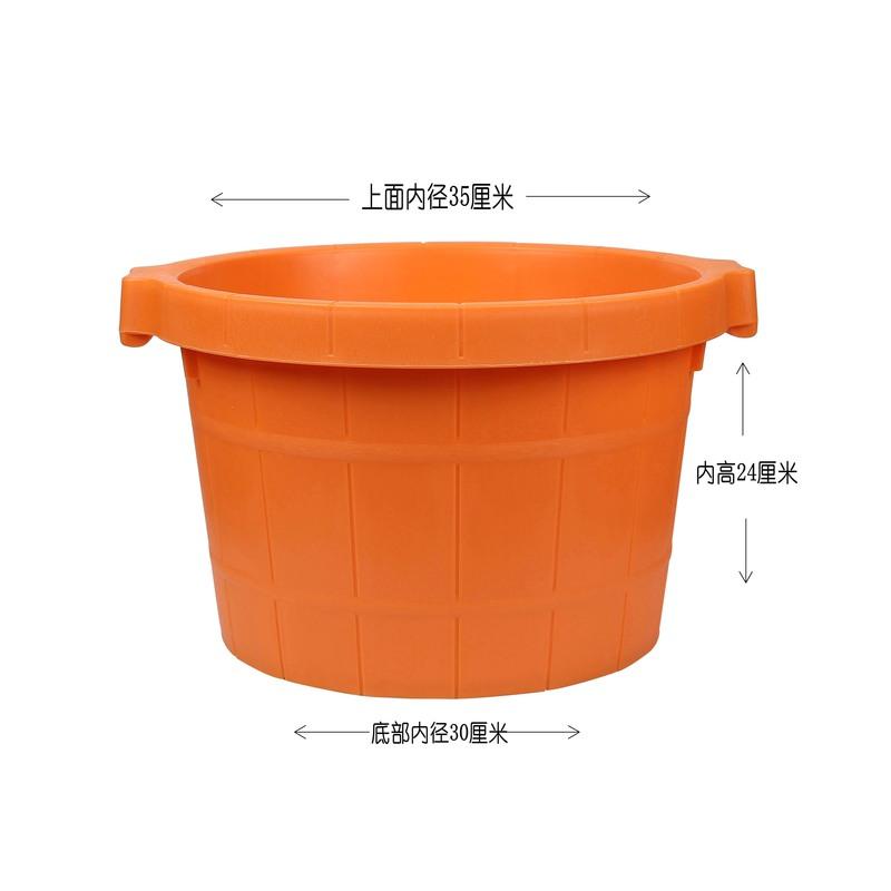 JING PING牛筋塑料足浴桶足疗专用泡脚耐摔加高加厚沐足小腿家用保温洗脚盆高清大图