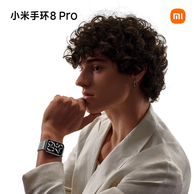 小米(MI)手环8Pro 夜跃黑 150+种运动模式 双通道血氧心率监测 独立五星定位 小米手环 智能手环 运动手环高清大图