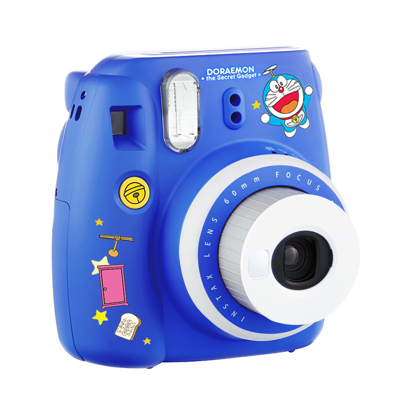 富士(FUJIFILM)INSTAX 立拍立得 一次成像胶片相机 mini9哆啦A梦 富士定制款 套餐四(含礼盒+相纸)