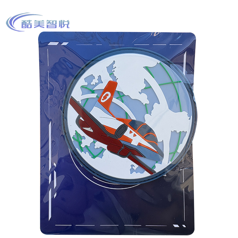 酷美智悦 长春航展纪念品橡胶章(红鹰机型) 11cm 个高清大图