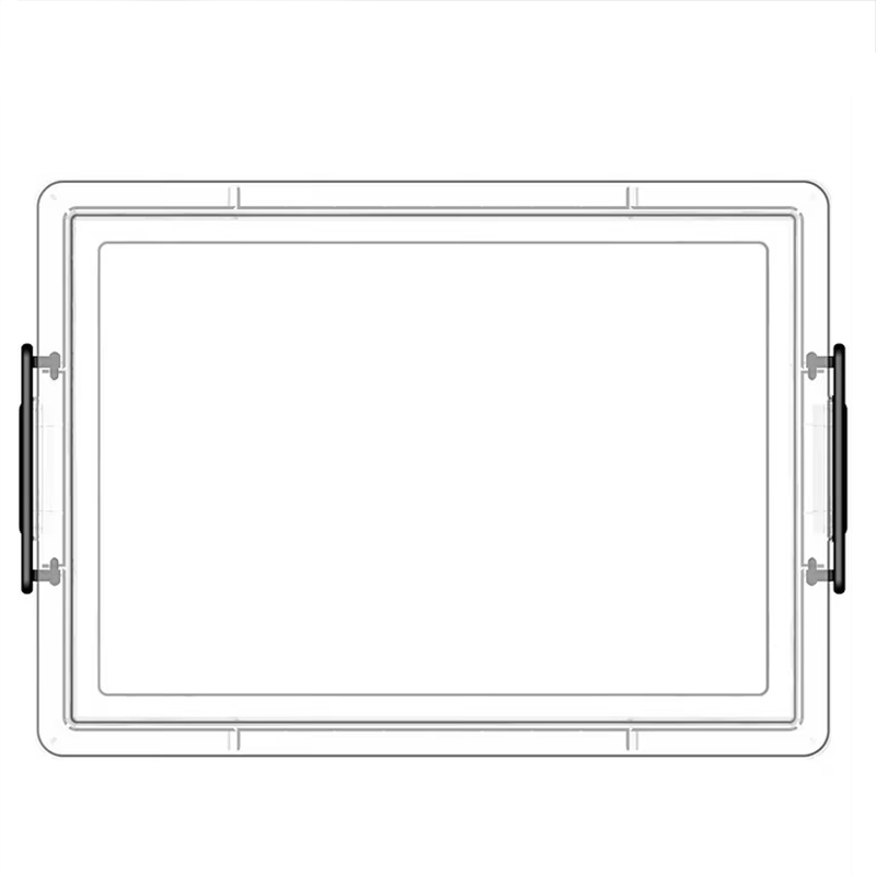 空間専門家(SPACEXPERT) 衣物收纳箱塑料储物箱108L透明 直角抗压高清大图