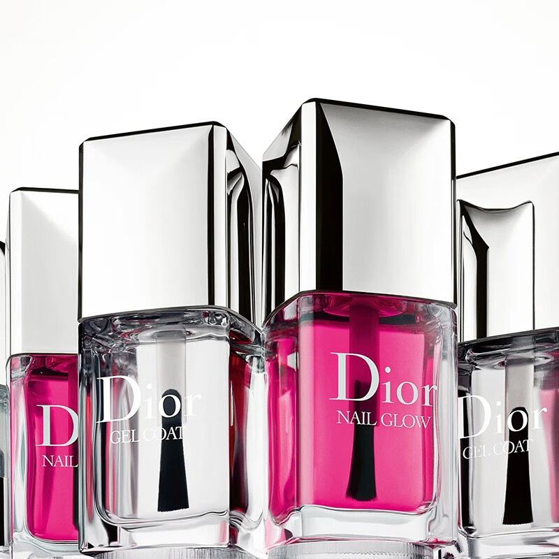 迪奥(Dior)指甲油炫亮持久滋养强韧打底显白美甲底油 镜面亮甲油高清大图