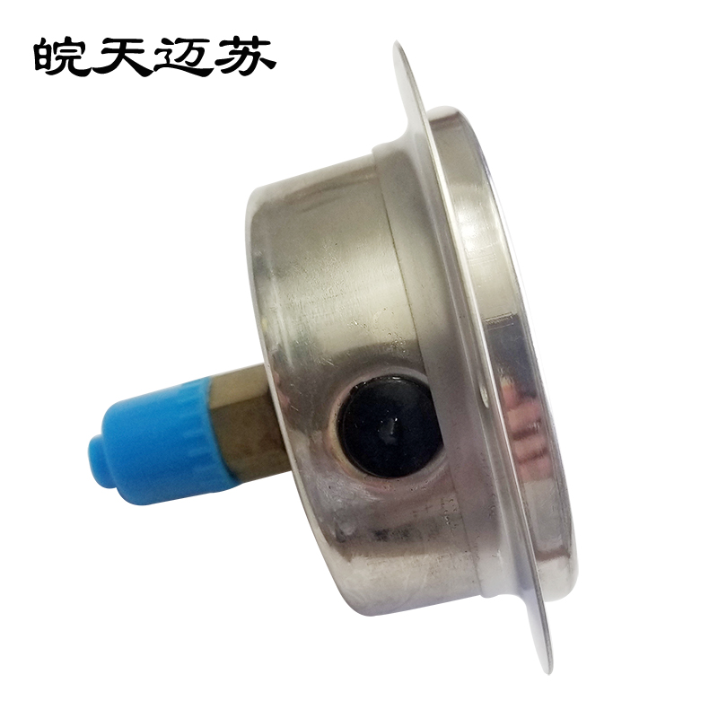 皖天迈苏YN-60ZT普通轴向带边耐震压力表2.5级高清大图