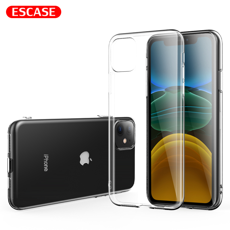 ESCASE 苹果11手机壳iphone11保护套 全包防刮防摔软壳透明软壳适用于苹果11透明
