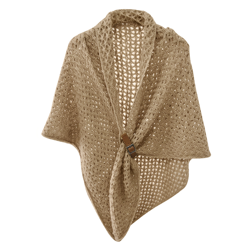 盛世尼曼披肩斗篷女秋季网红针织三角巾外搭披风韩国小披肩式上衣秋冬