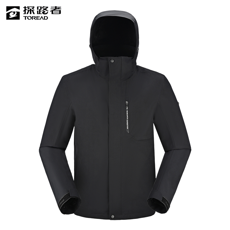探路者 男式套绒冲锋衣 TAWWAM91537/件高清大图