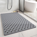 2024浴室垫防滑垫家用淋浴房洗澡专用脚垫防摔吸盘地垫卫生间垫子 50*80CM【热销款强力吸盘】 大孔-深灰
