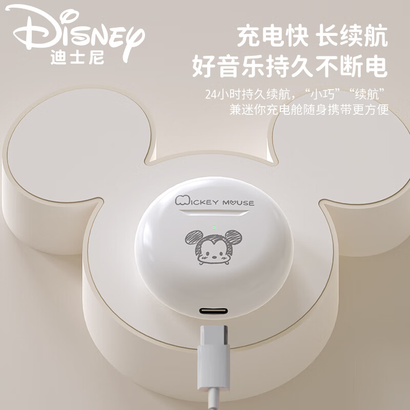 迪士尼精美数码礼蓝牙耳机+手机支架+数据线三合一高清大图
