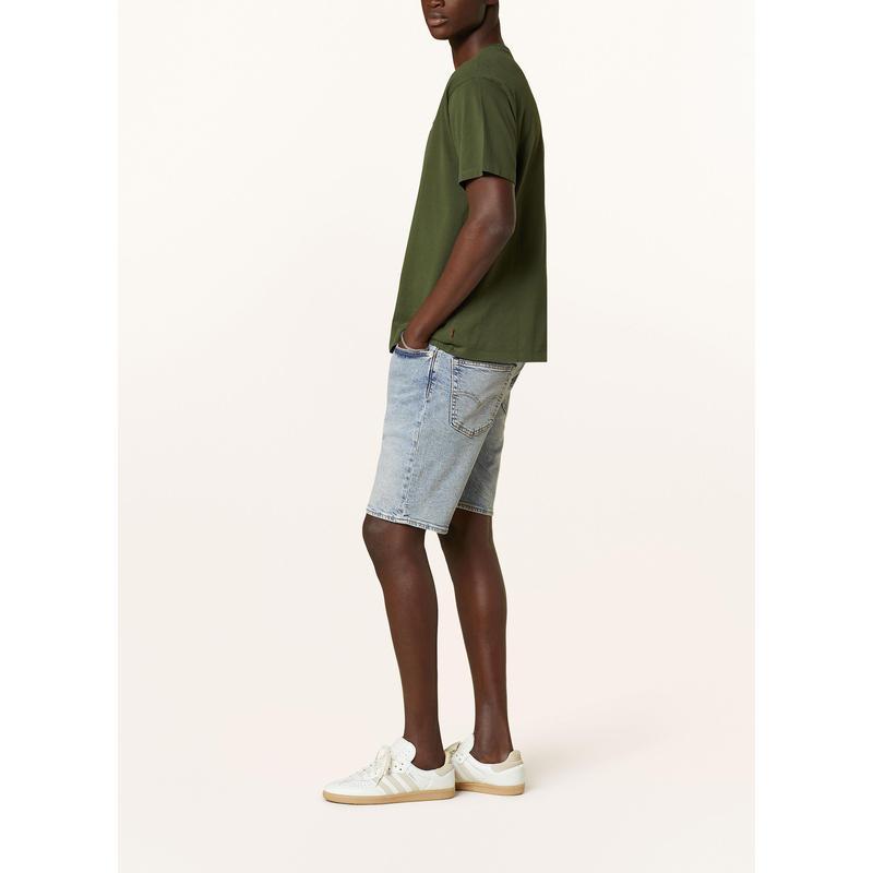 Levi’s男士短款牛仔裤短裤 口袋拉链设计软质牛仔布
