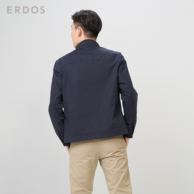 鄂尔多斯ERDOS 轻薄休闲男装外套春秋男式夹克