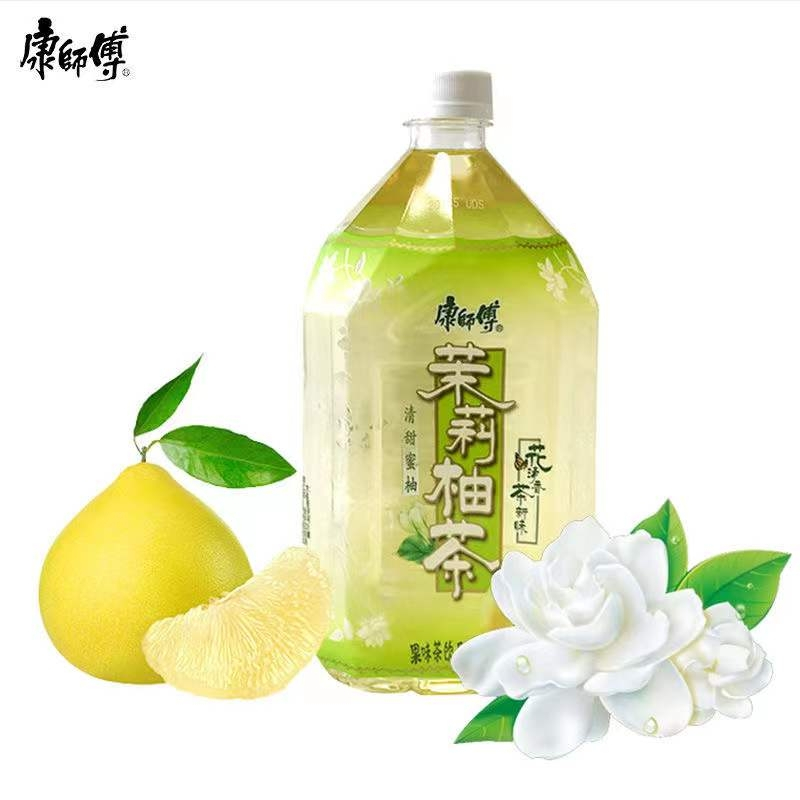 康师傅茉莉柚茶饮料1l12瓶